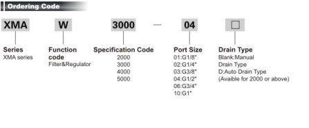 XMAW series Filter regulator