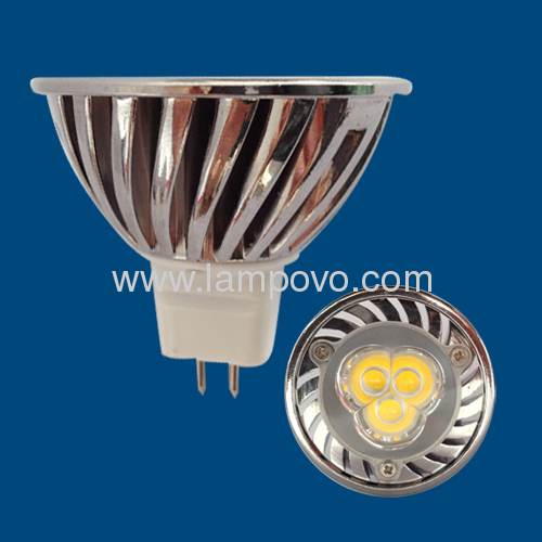 LED HIGH POWER MR16 3*1W 4W 2700-7000K Aluminium Die Cast