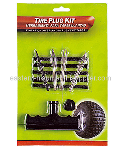 Stainless steel and big handle tire repair kit