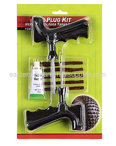 Stainless steel and big handle tire repair kit