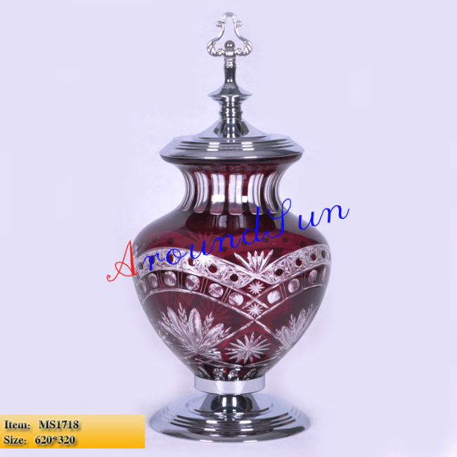 glass craft / home accessories / storage jar / vase / candlestick