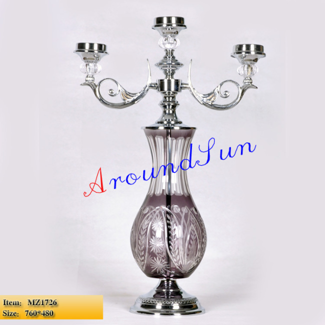 glass craft / home decoration / craft ornaments / vase / candlestick