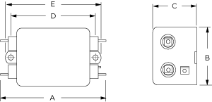 Enhanced Differential Mode Performance K Series RFI Line Filters