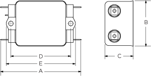 Compact and Cost Effective Dual Stage RFI Filter