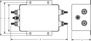 Compact and Cost Effective Dual Stage RFI Filter