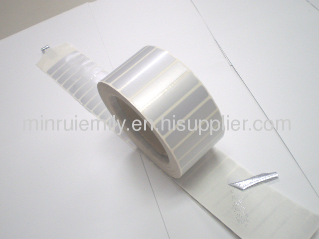 Custom tamper evident VOID labels,warranty silver polyester void labels