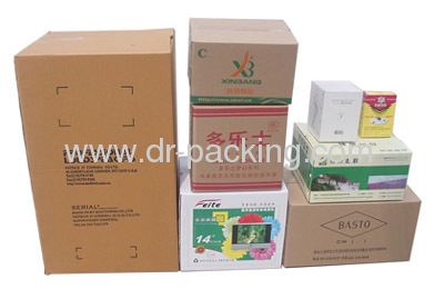 Customized Flexo Print Corrugated Paper Packaging Carton