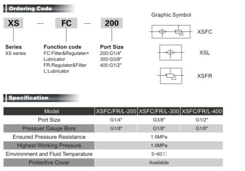 XS series Air Source Treatment Units