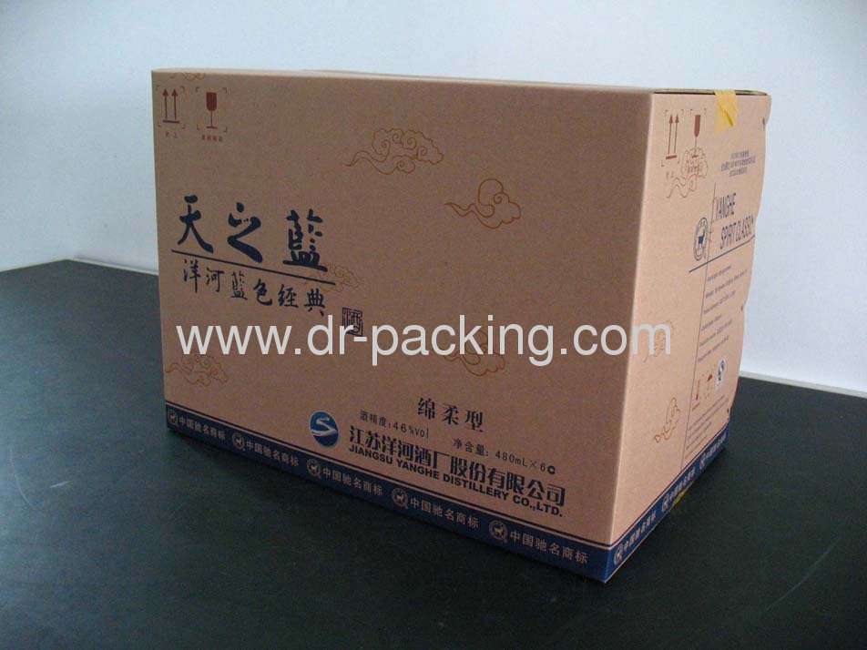 Hot Wine Corrugated Paper Packaging Boxes