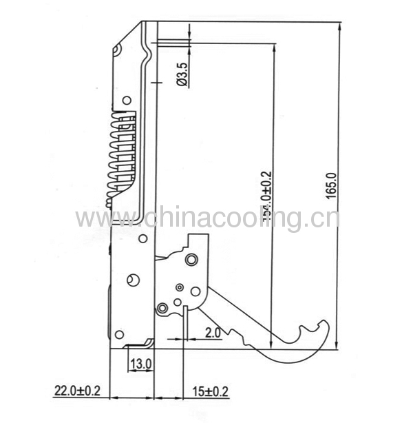  Single Fulcrum Short-arm Hinge 