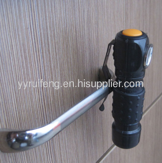 fingertip flashlight with steel clop 