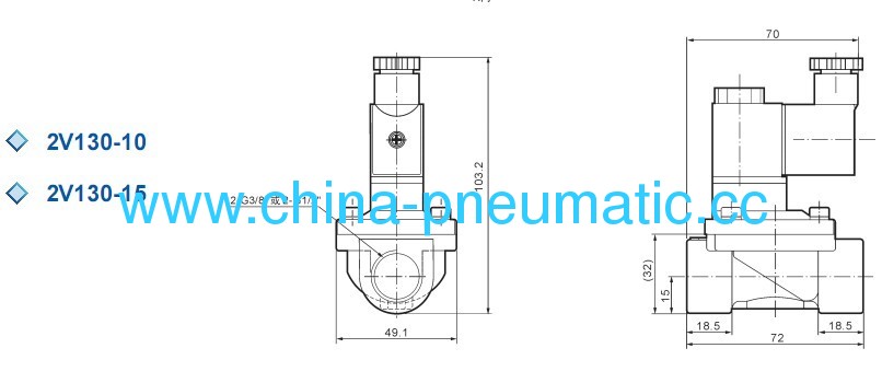 2V solenoid valve