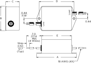 Differential Mode Filter for Fluorescent Lighting Applications n/a