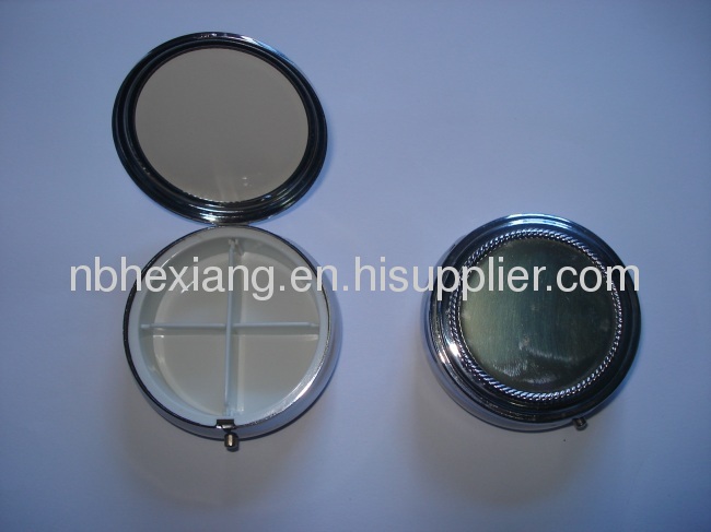 Round 4 channel promotion metal pill box