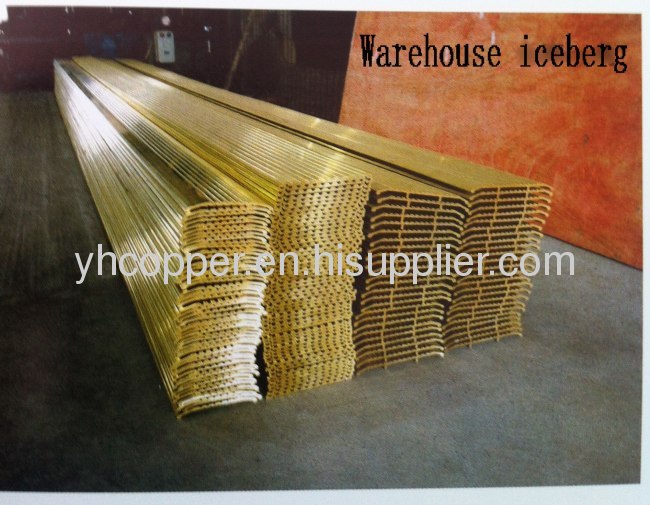 Golden metal extrusion copper profile hardware extruded brass