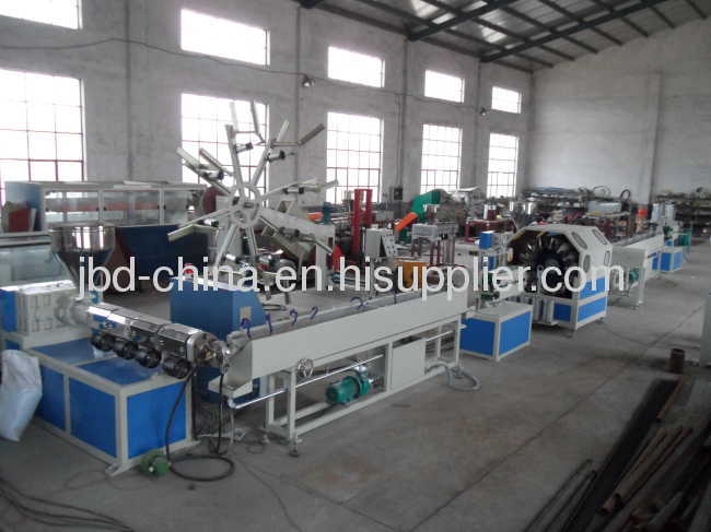 PVC fiber reinforced soft pipe extrusion line