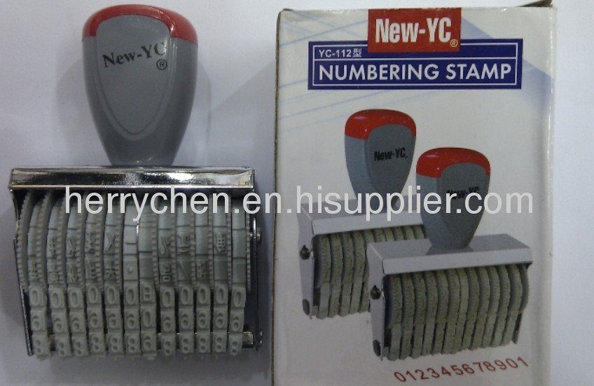 Rubber Number Stamp