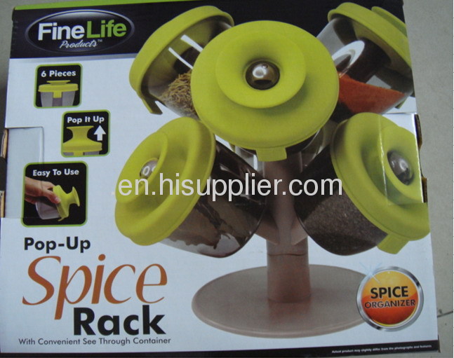 6 sets spice rack