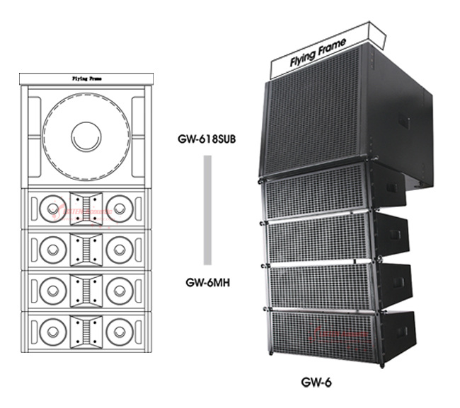 Active Truss for Line Array Speaker Kits