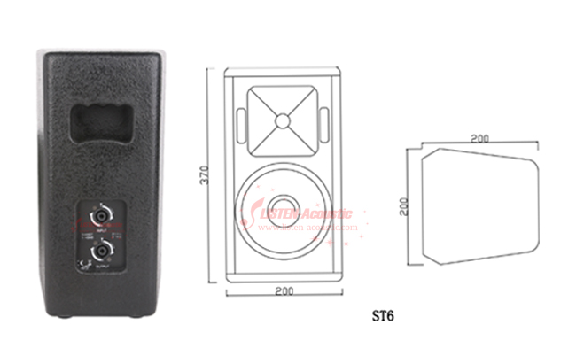 Full Range Portable Stereo Wooden Speaker Box