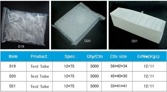 Plastic Test Tube for laboratory use