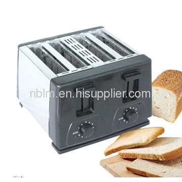 Bread Roaster with Stainess steel 4 slice toaster