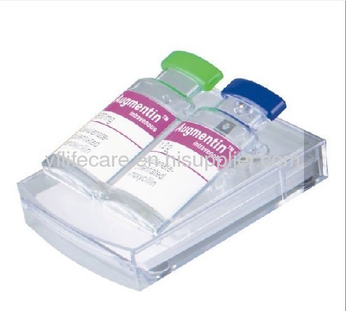 double pill box shaped memo holder