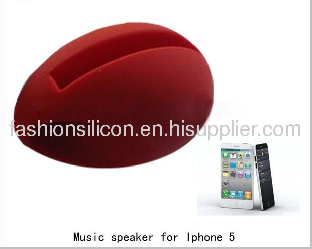 Silicone speaker cases for phone 5,silicon iphone horn