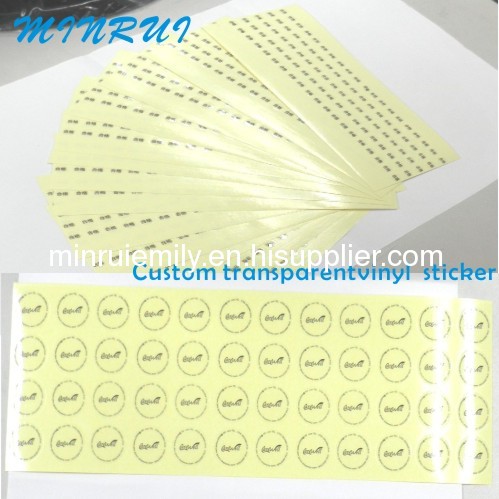 Clear Round Stickers,Diecut Label Sheet Blank,Custom Clear Vinyl Stickers Printing