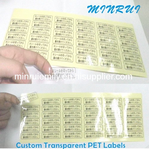 Clear Round Stickers,Diecut Label Sheet Blank,Custom Clear Vinyl Stickers Printing