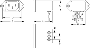 Highest Performance Compact RFI with IEC Connector