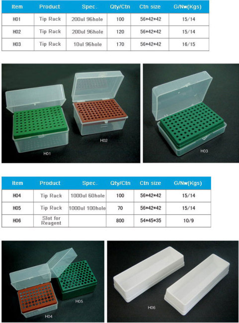 Pipette Tips Rack / Rack for Tips