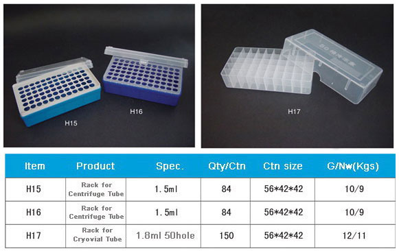 Plastic Centrifuge Tube Rack