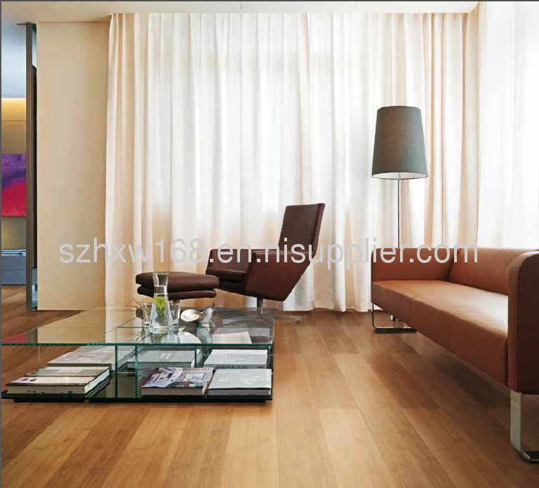 Click strand woven bamboo flooring carbonized