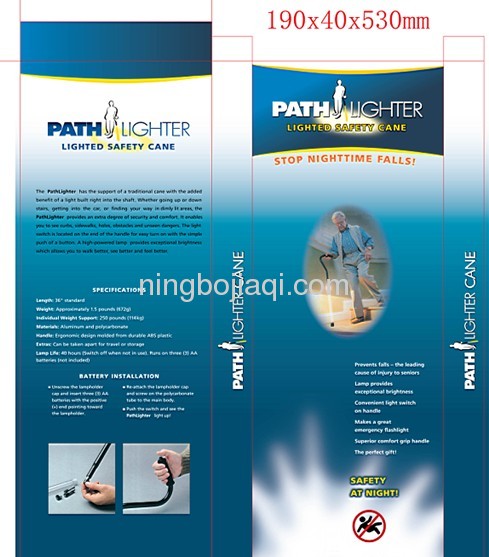 pathlighter with LED cane