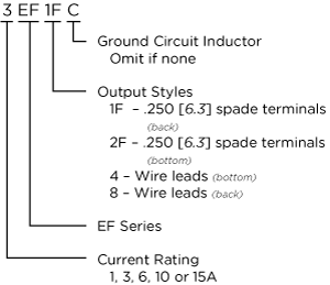 Compact RFI Filter with IEC Connectors