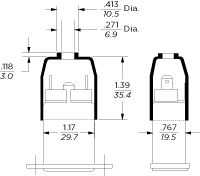 Compact RFI Filter with IEC Connectors