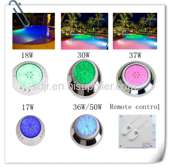 18w rgb cree led swimming pool light color changed by wifi