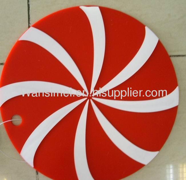 Round shape cup heat resistant silicon mats