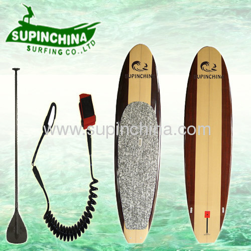 wooden color sup boards
