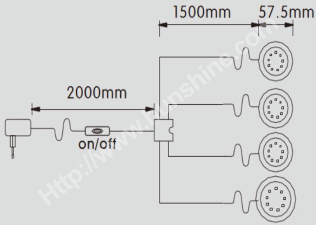 9PCS SMD*4 Round LED Cabinet Light