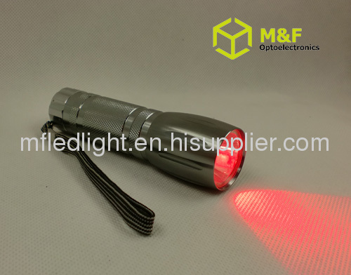 1w red led torch light high powerflashlight for warning