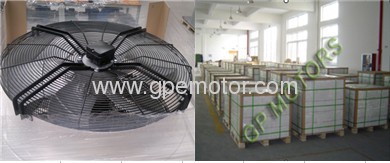 115V EC Axial Fan impeller with high airflow and low noise for telecom-W3G400