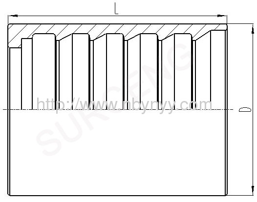 Skive Ferrule for 4SH,R12/32 Hose 