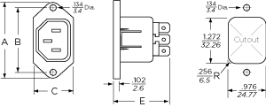 SR Series (15 & 20 Amp) AC Connectors