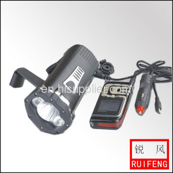 Led dynamo diving flashlight