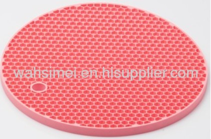 Honeycomb silicon cup mats