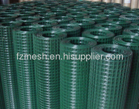 PVC coated welded wire mesh fence