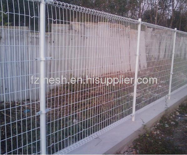 Low carbon steel double circle welded fence