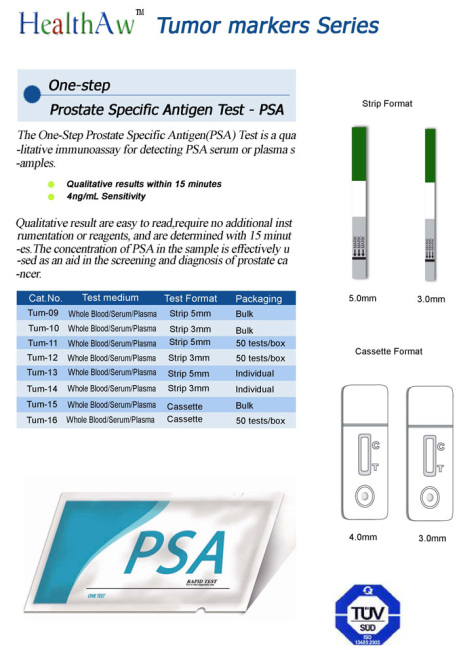 One Step Rapid PSA Test Kits